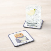 調理師CAT懸命プラスチック製コースター+文字 コースター (右側)