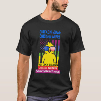 調理済みの手羽先 鶏の手羽先 ホットドッグ ボロニア M Tシャツ