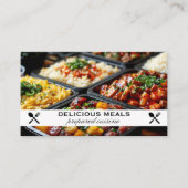 調理済み料理 | ケータリング 名刺 (正面)