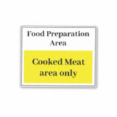 調理済み肉 シール (正面)
