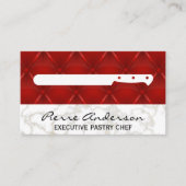 調理用ナイフ革のアップホルスターの背景 ロイヤリティカード (正面)