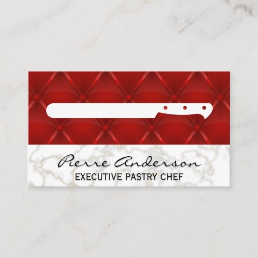 調理用ナイフ革のアップホルスターの背景 ロイヤリティカード (正面)