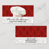 調理用ハットレッドレザーアップホルスターの背景 ロイヤリティカード (正面/裏面)