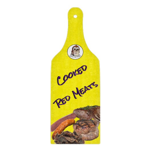 調理赤肉ガラスの切断板(把手付) カッティングボード (正面)