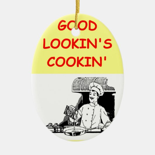 調理 セラミックオーナメント (正面)