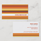 調的でストライプな名刺 名刺 (正面/裏面)