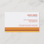 調的でストライプな名刺 名刺 (裏面)