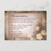 調節カードを結婚しているヴィンテージのバラ エンクロージャーカード (正面)