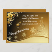 調節可能なクリスマスカード (正面/裏面)