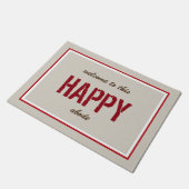 調節可能なフレームを持つ季節のハッピーアボーデ ドアマット (アングル)