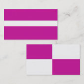 調節可能なホットピンクと白の名刺 名刺 (正面/裏面)