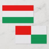 調節可能な赤、白、緑の名刺 名刺 (正面/裏面)