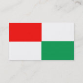 調節可能な赤、白、緑の名刺 名刺 (裏面)