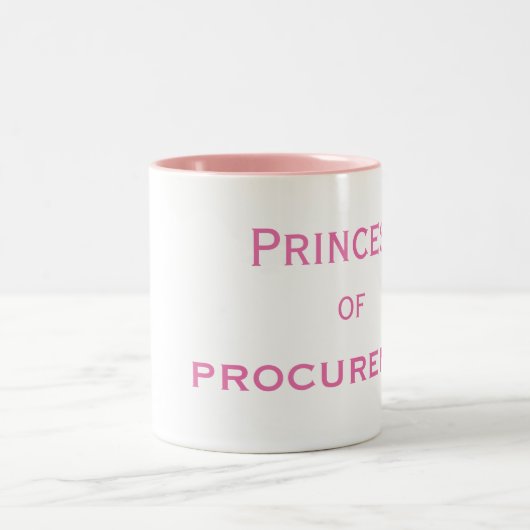 調達の特別なメスのマネージャーのプリンセス ツートーンマグカップ (中央)