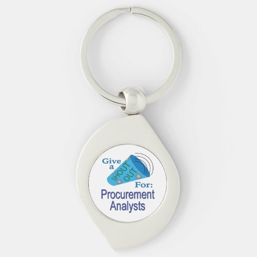 調達アナリストに声を掛ける キーホルダー (正面)