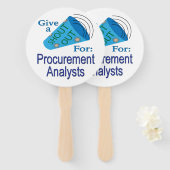 調達アナリストに声を掛ける ハンドファン (正面&裏面)