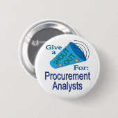 調達アナリストに声を掛ける 缶バッジ (正面&裏面)