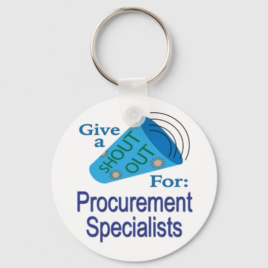 調達スペシャリストに大声で言う キーホルダー (正面)