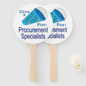 調達スペシャリストに大声で言う ハンドファン (正面&裏面)