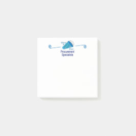 調達スペシャリストに大声で言う ポストイット