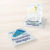 調達マネージャに声を掛ける ガラスコースター (アングル)