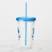 調達担当者に大声で呼び掛ける アクリルタンブラー (右)