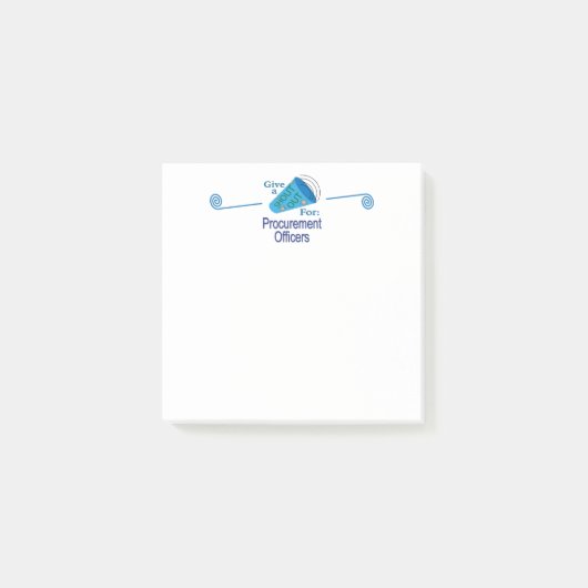 調達担当者に大声で呼び掛ける ポストイット (正面)