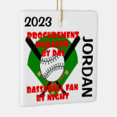 調達部長ラブズ野球カスタム監督 セラミックオーナメント (右)