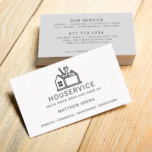 請モダン求業者保守サービス 名刺