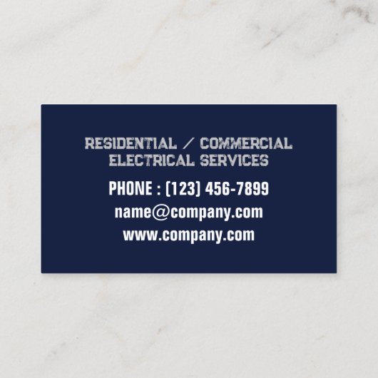 請モダン請業電気工事士 名刺 (裏面)