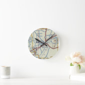 請求モンタナヴィンテージマップ ラウンド壁時計 (ホーム)