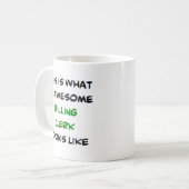 請求係素晴らし、 コーヒーマグカップ (正面左)