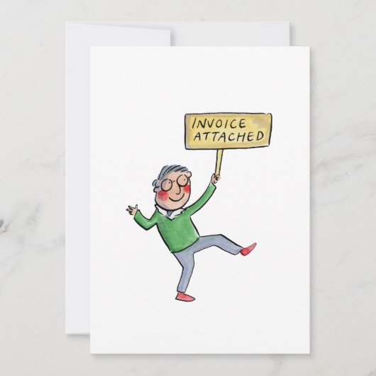 請求書の添付 招待状 (正面)