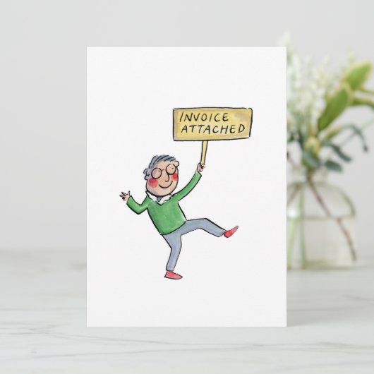 請求書の添付 招待状 (スタンド正面)