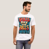 請求書を支払うスキル Tシャツ (正面フル)