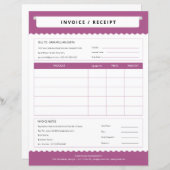 請求書シンプルテンプレート (正面/裏面)