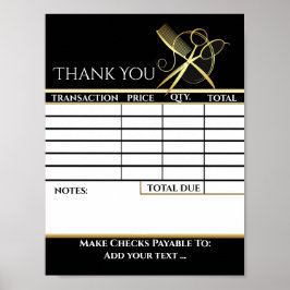 請求書シートのダウンロード ポスター