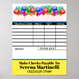 請求書シートのポスターをダウンロードする ポスター