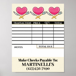 請求書シートポスターのダウンロード ポスター