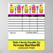 請求書シートポスターのダウンロード