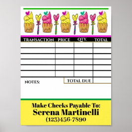 請求書シートポスターのダウンロード ポスター