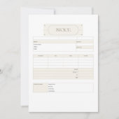 請求書テンプレートかわいい小規模企業 セーブザデート (正面)