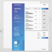 請求書テンプレート (正面/裏面)