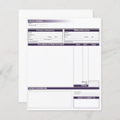 請求書テンプレート (正面/裏面)