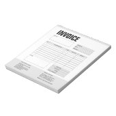 請求書フォーム 業務見積 追加ロゴ ノートパッド (回転)