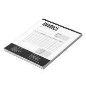 請求書フォーム 業務見積 追加ロゴ ノートパッド (回転)