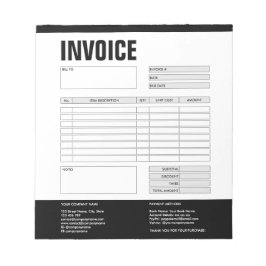 請求書フォーム 業務見積 追加ロゴ ノートパッド