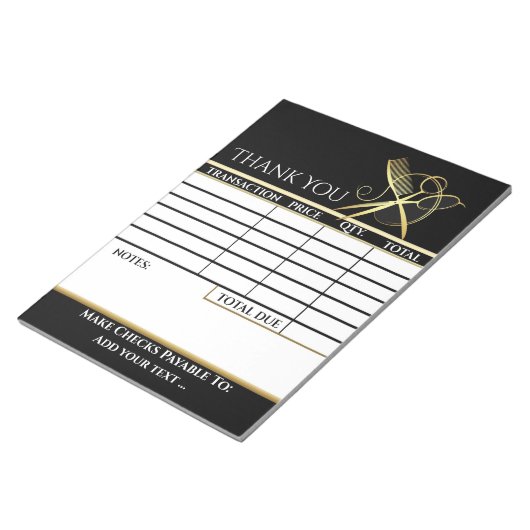 請求書メモ帳 ノートパッド (アングル)