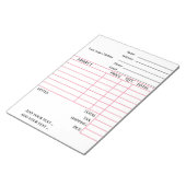 請求書メモ帳 ノートパッド (アングル)