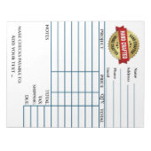 請求書メモ帳 ノートパッド (正面)